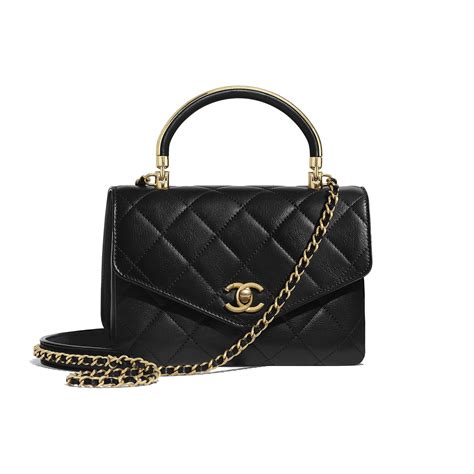 chanel purse black small